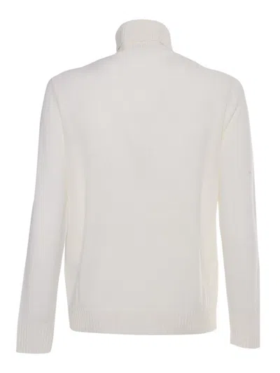 Ballantyne Turtleneck Long Sleeve Sweater In White
