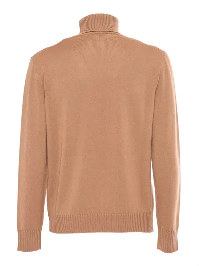 Ballantyne T Neck Pullover In Brown
