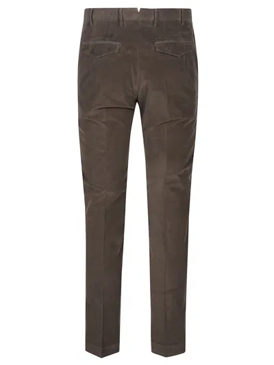 Pt Torino Trousers Back Side Pockets Loops In Brown