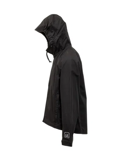 C.p. Company C.p.company Jacket With Gabardine In Black