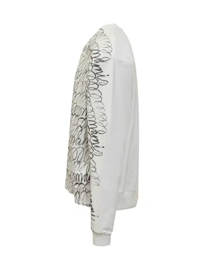 Marni Printed Sweatshirt In White
