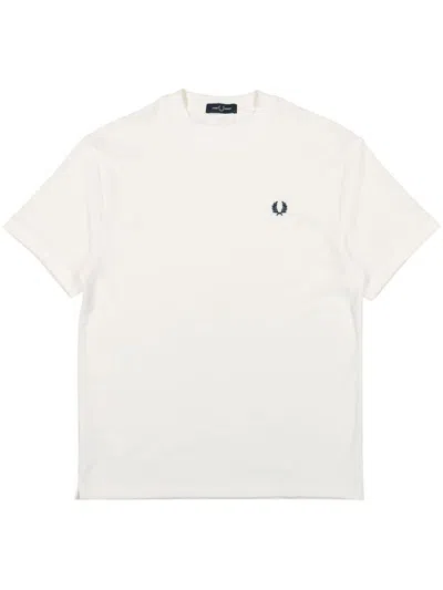 Fred Perry Classic Crew Neck Tee In White