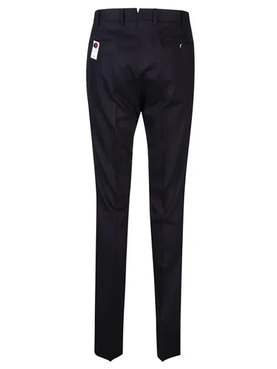 Pt Torino Tailored Stretch-wool Trousers In Black
