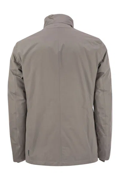Herno 2-layer Goretex Laminar Blazer In Grey