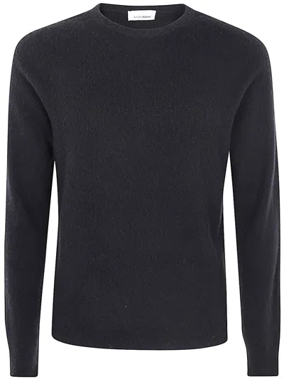 Arnaldo Adiansi Cashmere Felted Crewneck Clothing In Black