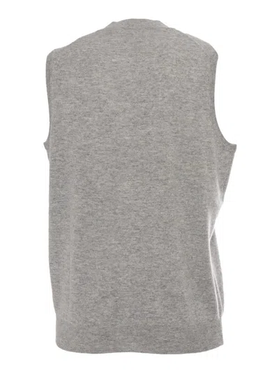 Kangra Cashmere Sleveless Vest In White