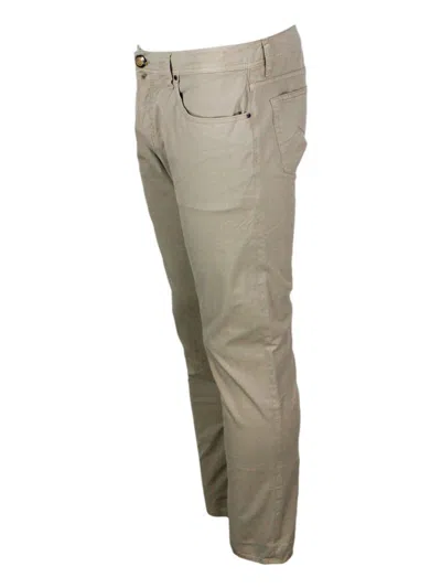 Jacob Cohen Trousers In Beige