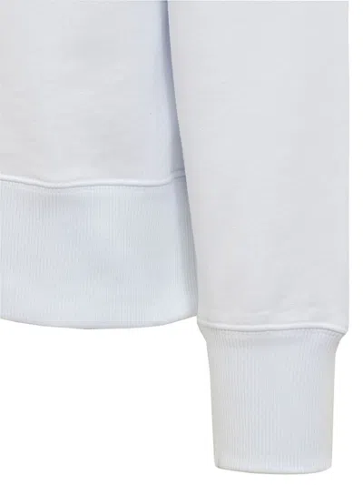 Msgm Graphic-print Sweatshirt In White