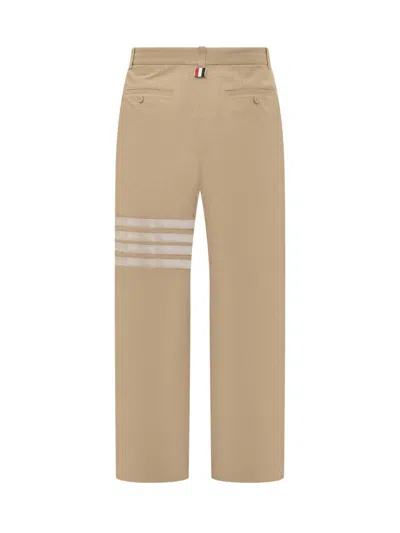 Thom Browne Pants With 4-bar In Beige