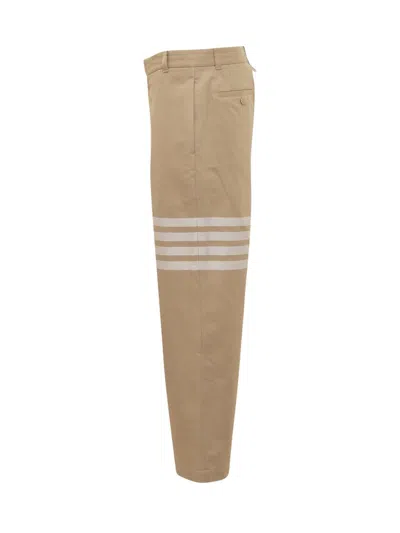 Thom Browne Pants With 4-bar In Beige