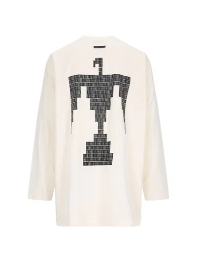 Fear Of God Long-sleeved Thunderbird T-shirt In White