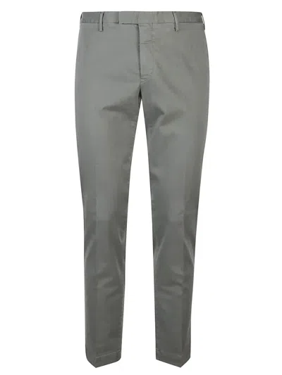 Pt Torino Straight Trousers With Pockets And Loops In Green