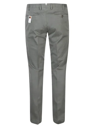 Pt Torino Straight Trousers With Pockets And Loops In Green