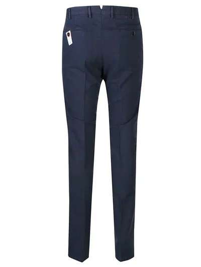 Pt Torino Slim Light Stretch Gabardine Pants In Blue