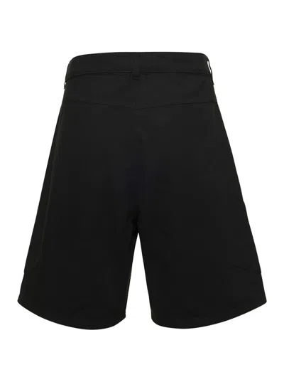 Shop Jacquemus Black 'le Shorts' In Canvas Cotton Man