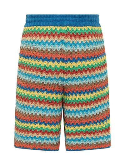 Alanui Knitted Shorts In Multicolor