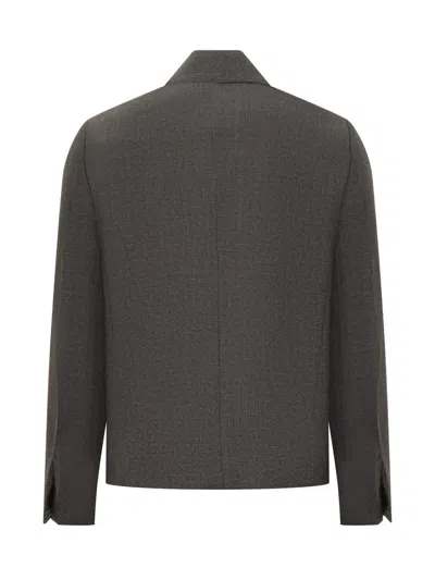 Givenchy Wool Zipped Jacket In Grey