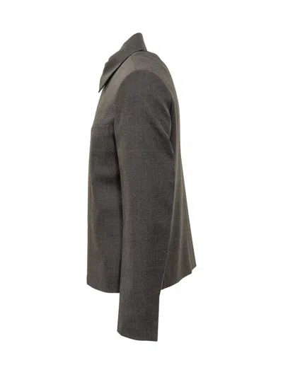 Givenchy Wool Zipped Jacket In Grey