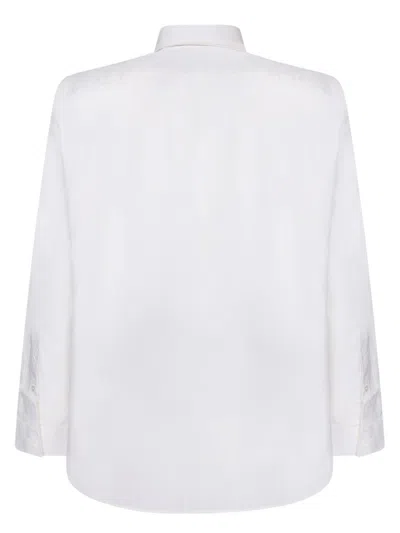 Burberry White Nylon Shirt In Brown