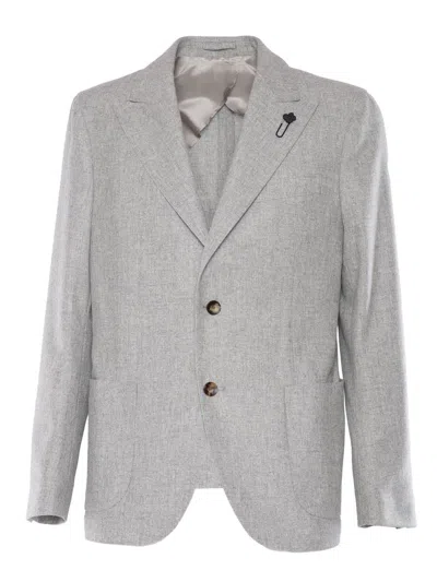 Lardini Cashmere Jacket In Multicolor