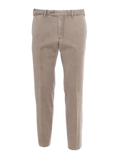Pt01 Belt Loop Casual Pants In Brown