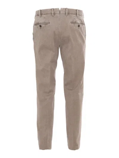 Pt01 Belt Loop Casual Pants In Brown