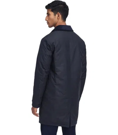 Shop Barbour Mac Navy Blue Jacket