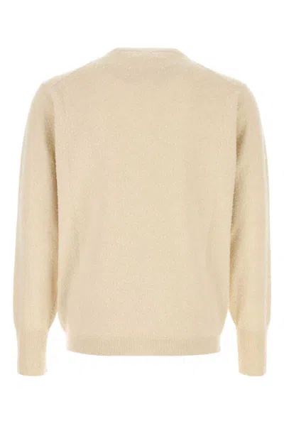 Maison Margiela Sand Cashmere Blend Sweater In Beige O Tan