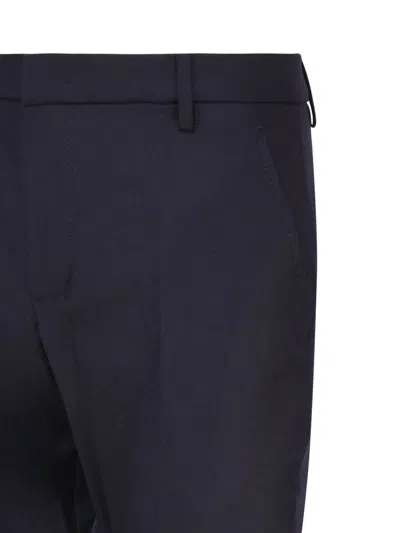 Dondup Gaubert Slim Flannel Trousers In Universo