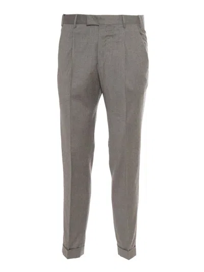Pt01 Belt Loop Casual Pants In Gray