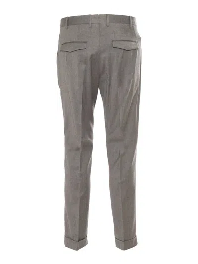Pt01 Belt Loop Casual Pants In Gray