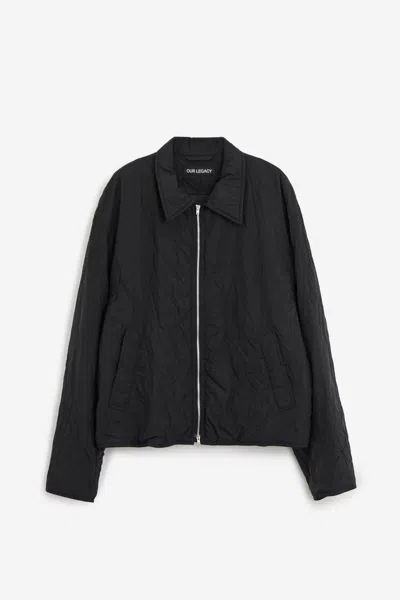 Our Legacy Collared Long Sleeves Side Pockets Jackets In Black