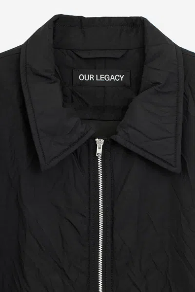 Our Legacy Collared Long Sleeves Side Pockets Jackets In Black