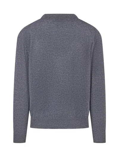 Seven Gauge Merino Sweater In Grey