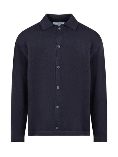 Seven Gauge Cashmere Overshirt In Black
