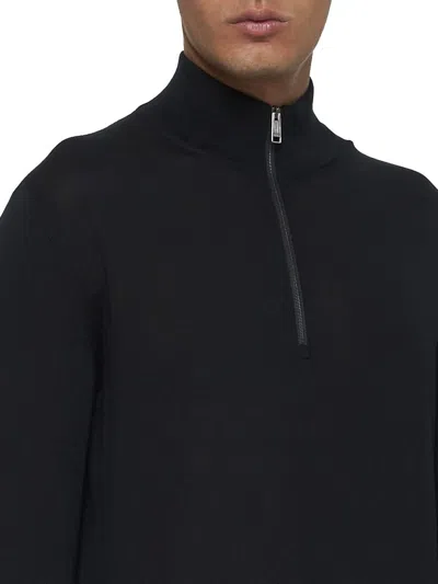 Shop Zegna Sweaters In Nero Unito