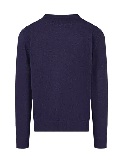 Seven Gauge Cashmere Sweater In Blue