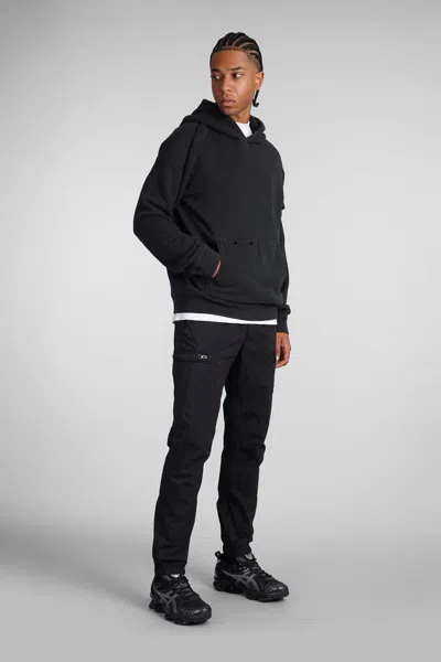 Stone Island Compass Patch Hooded Sweatshirt In Gray