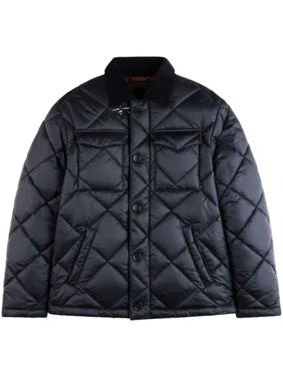 Fay Men's Padded Jacket In Blue