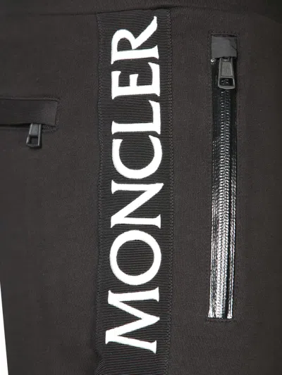 Moncler Logo Trousers, Men, Black, Size: Xl In Black