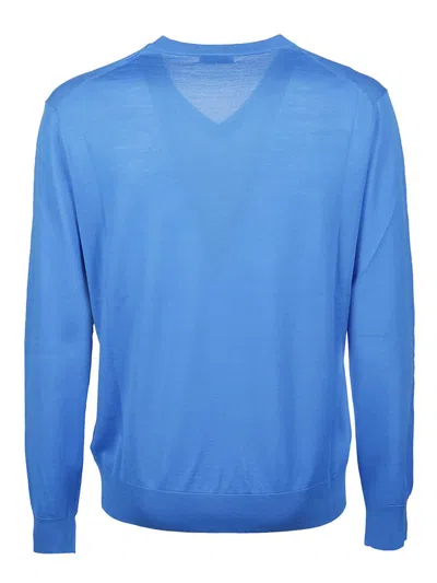 Ballantyne Plain Sweater In Blue