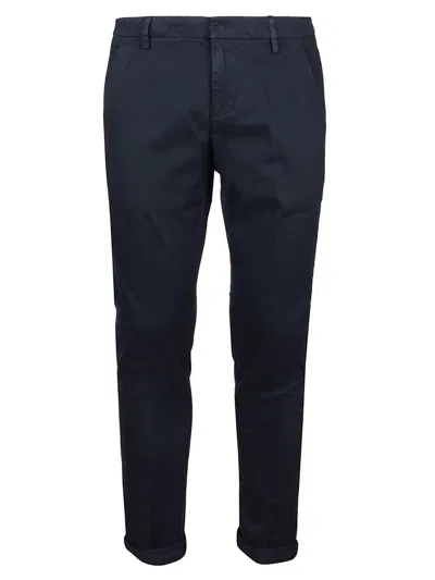 Dondup Gaubert Stretch Cotton Trousers In Blue