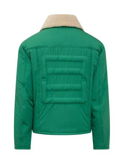 Ambush Logo-embossed Padded Shell Jacket In Green