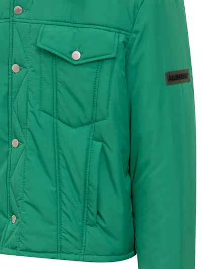 Ambush Logo-embossed Padded Shell Jacket In Green