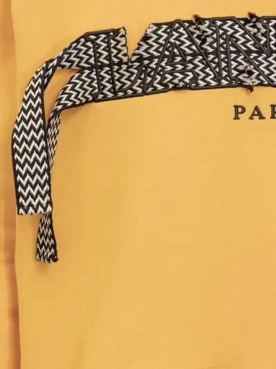 Lanvin Yellow Curb Hoodie In Yellow