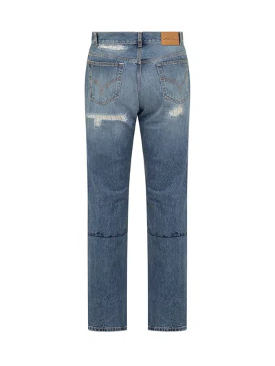 Nick Fouquet Jeans With Embroidery In Blue