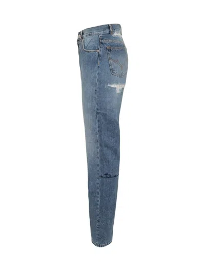 Nick Fouquet Jeans With Embroidery In Blue