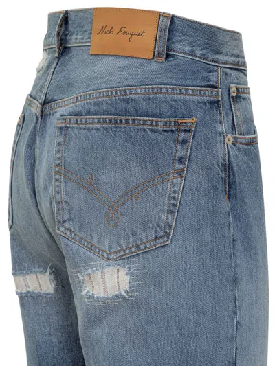Nick Fouquet Jeans With Embroidery In Blue