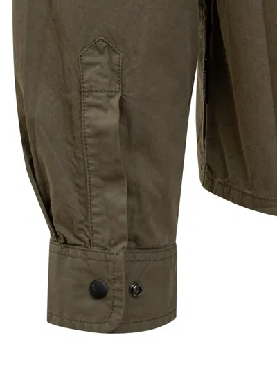 Woolrich Gabardine Jacket In Green