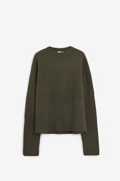 Rier Crew-neck Sweater In Green